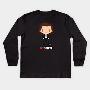 Love Sam - Supernatural Kids Long Sleeve T-Shirt